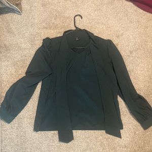 Womans forest green blouse